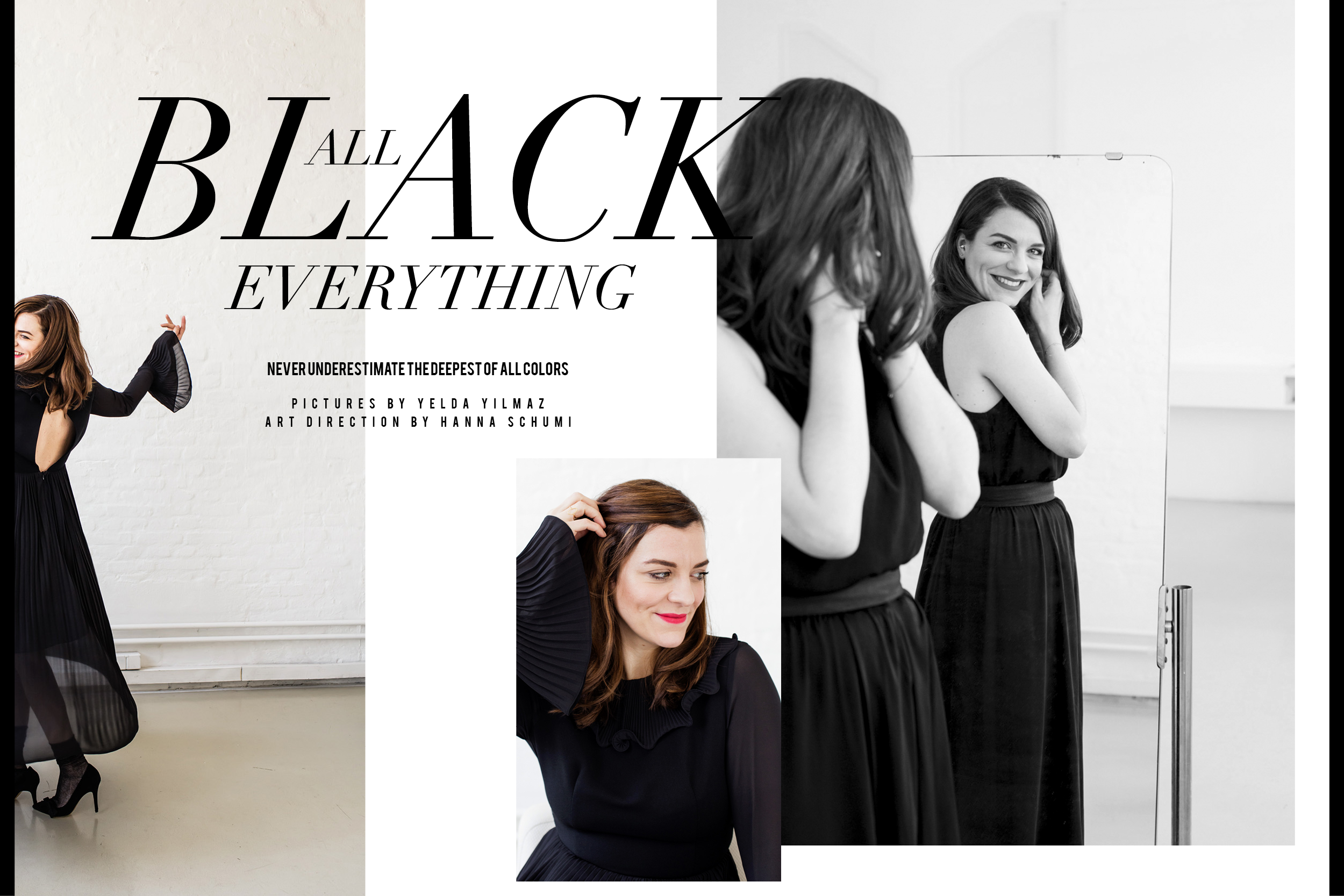 All Black Everything / Black Outfits / Foxycheeks Hanna Schumi