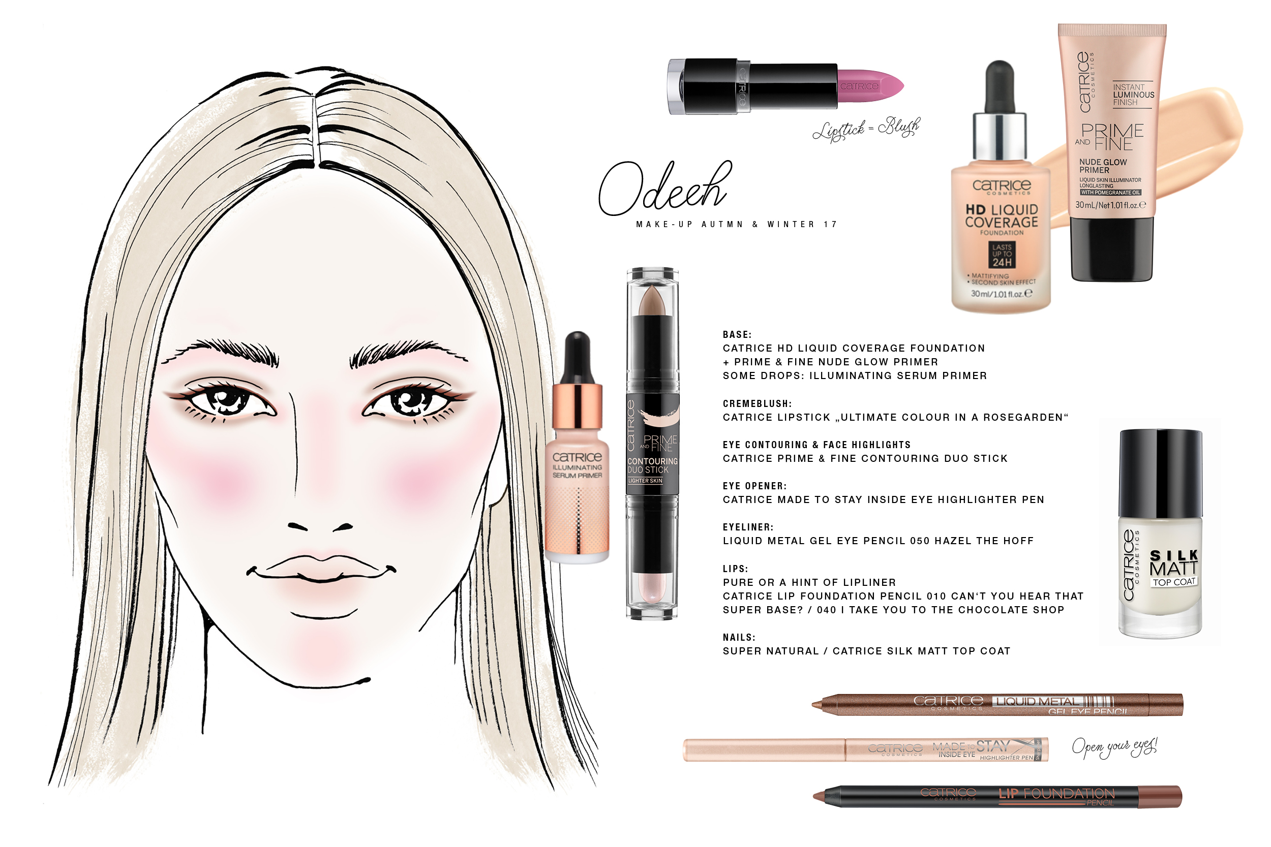 Odeeh / Runway Make-up Backstage Make up / Hanna Schumi Beautyblog